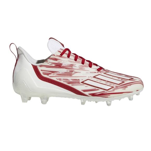 Adidas Mens Adizero Football Cleats US 12M FR 46.33 Red White Athletic EUC main image 5